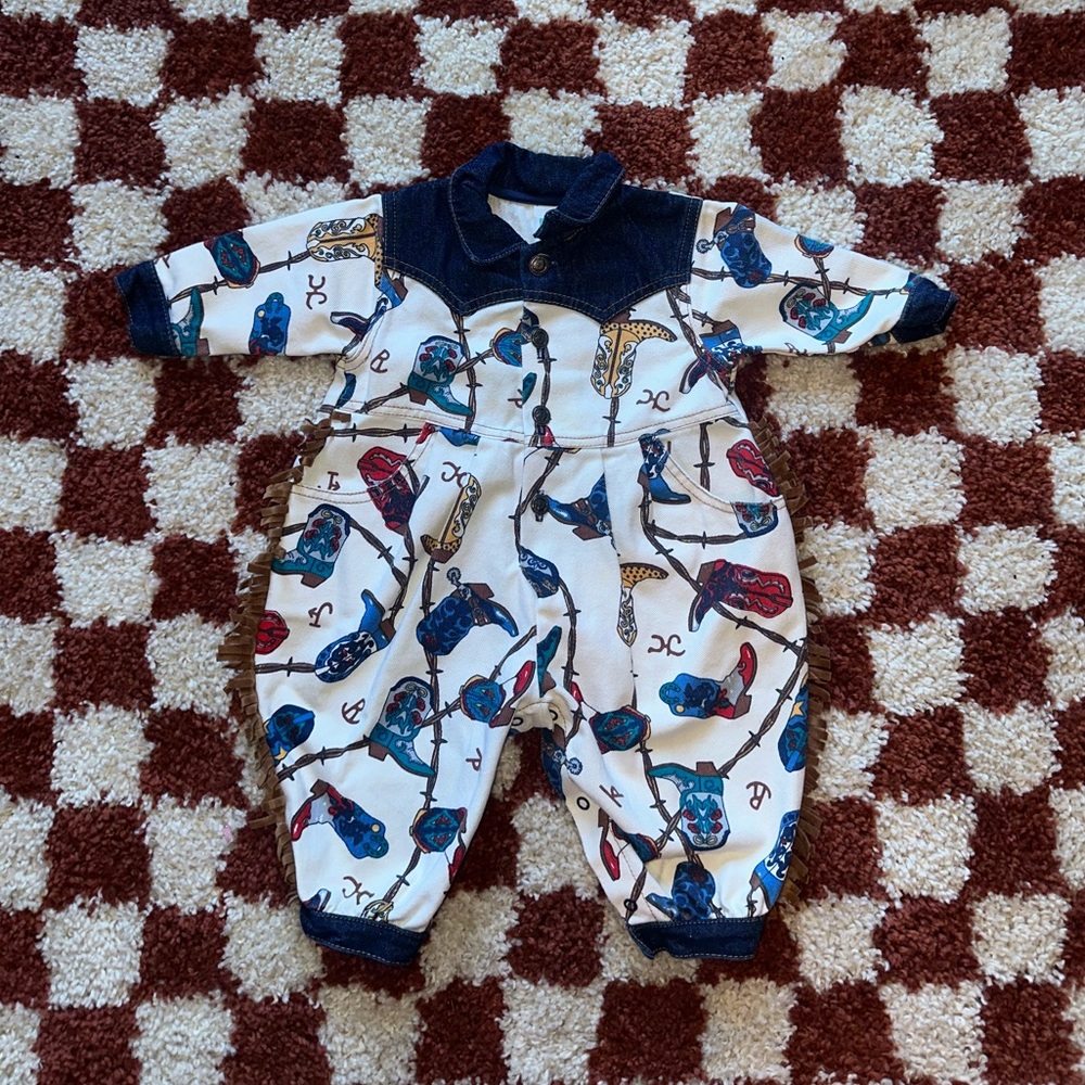 Vintage Western Baby One Piece Outfit